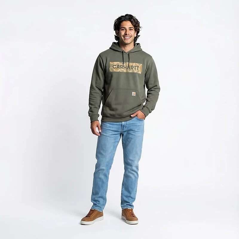 Carhartt Men's Camo Logo Graphic Hoodie