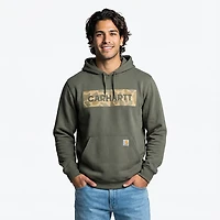 Carhartt Men's Camo Logo Graphic Hoodie