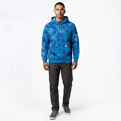 Carhartt Men's Watercolor Camo Graphic Midweight Long Sleeve Hooded Sweatshirt