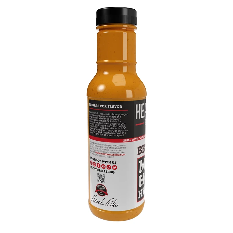 Heath Riles BBQ 12 oz. Maple Honey Habanero Glaze