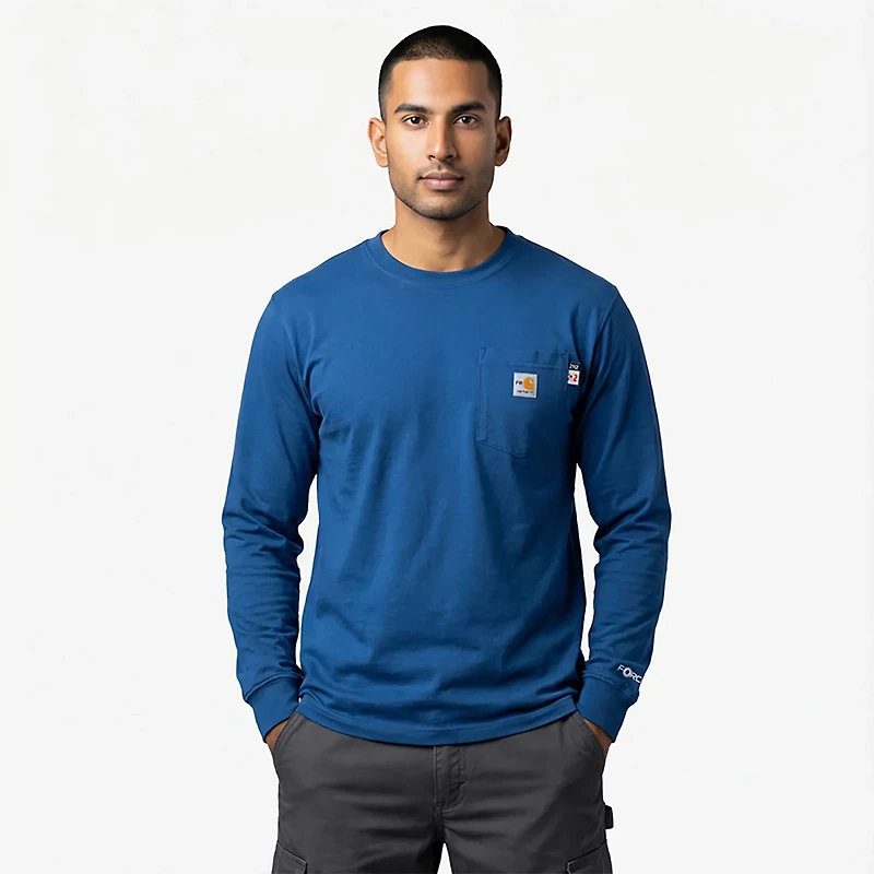 Carhartt Men's Flame Resistant Force Long Sleeve Oil Rig Graphic T-shirt