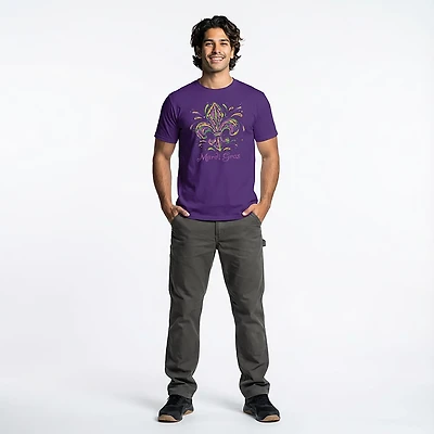 Academy Sports + Outdoors Men's Painted Mardi Graphic T-shirt