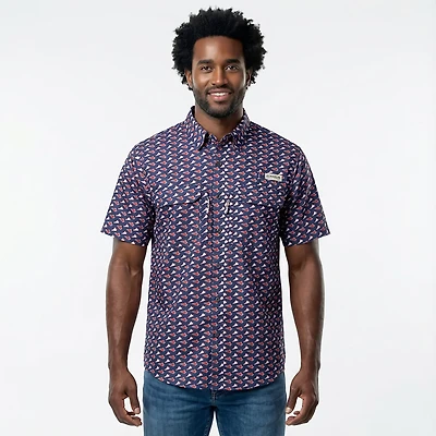 Magellan Outdoors Men's Local State Virginia Print Short Sleeve Shirt