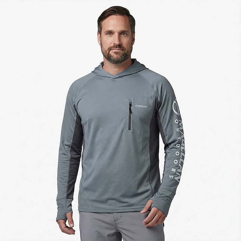 Magellan Outdoors Men's Fish Gear Angler Long Sleeve Hoodie