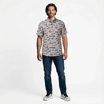 Magellan Outdoors Men's Hickory Canyon Print Short Sleeve Shirt