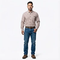 Wolverine Men's Flame Resistant Long Sleeve Twill Button Down Shirt