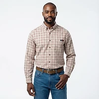 Wolverine Men's Flame Resistant Long Sleeve Twill Button Down Shirt