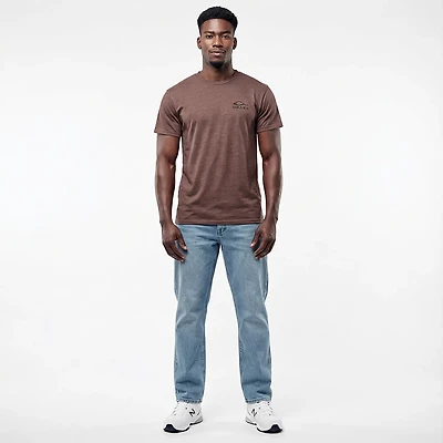 DRAKE WATERFOWL SUNSET DOG DUCK T-SHIRT