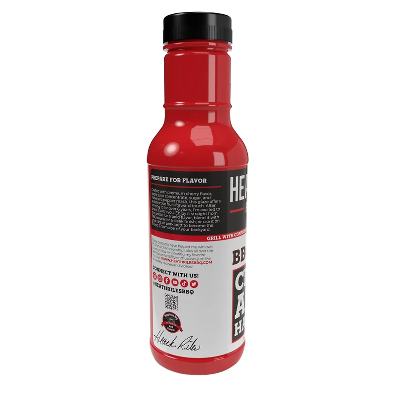 Heath Riles BBQ 12 oz. Cherry Apple Habanero Glaze
