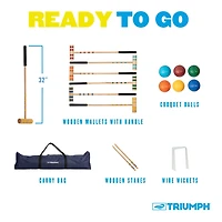 Triumph Deluxe Croquet Set