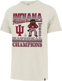'47 Men's Indiana Hoosiers 2025 CFP National Champs Mascot Franklin Short Sleeve T-shirt