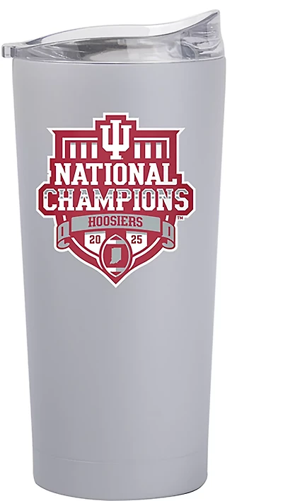 Logo Brands Indiana 2025 CFP National Champions 20 oz Stone Powder Coated Tumbler