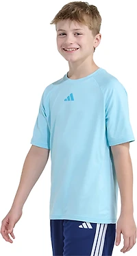 adidas Boys' Raglan Polyester Short Sleeve T-shirt