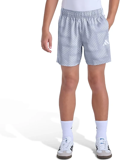 adidas Boys' All Over Print World Soccer Shorts 5 in.