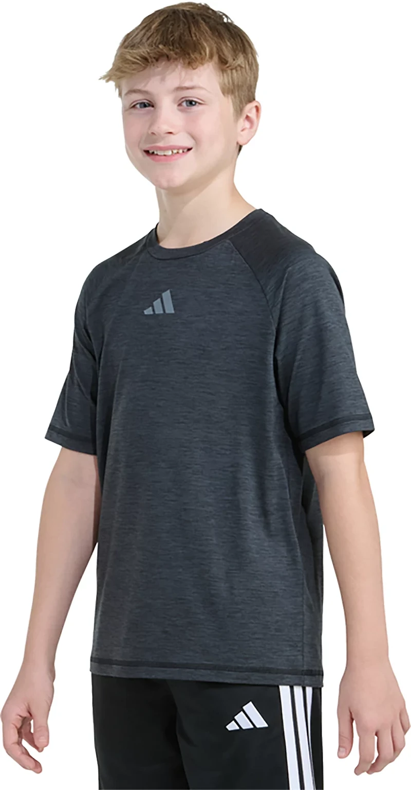 adidas Boys' Raglan Polyester Short Sleeve T-shirt