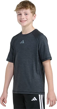 adidas Boys' Raglan Polyester Short Sleeve T-shirt
