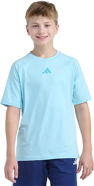 adidas Boys' Raglan Polyester Short Sleeve T-shirt