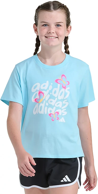 adidas Girls' Butterflies Graphic T-shirt