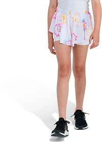 adidas Girls' All Over Print Flowy Shorts