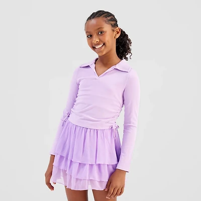 Freely Girls’ Ivory Long Sleeve Top’