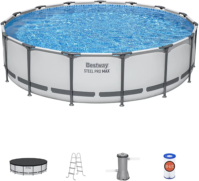 Bestway Steel Pro MAX 15 ft x 42 in Round Pool