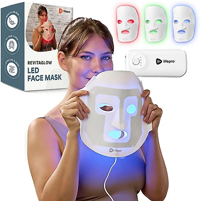 Lifepro RevitaGlow Red Light Therapy Face Mask