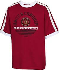 Outerstuff Boys' Atlanta United FC Make It Count Crew Neck Ringer T-shirt