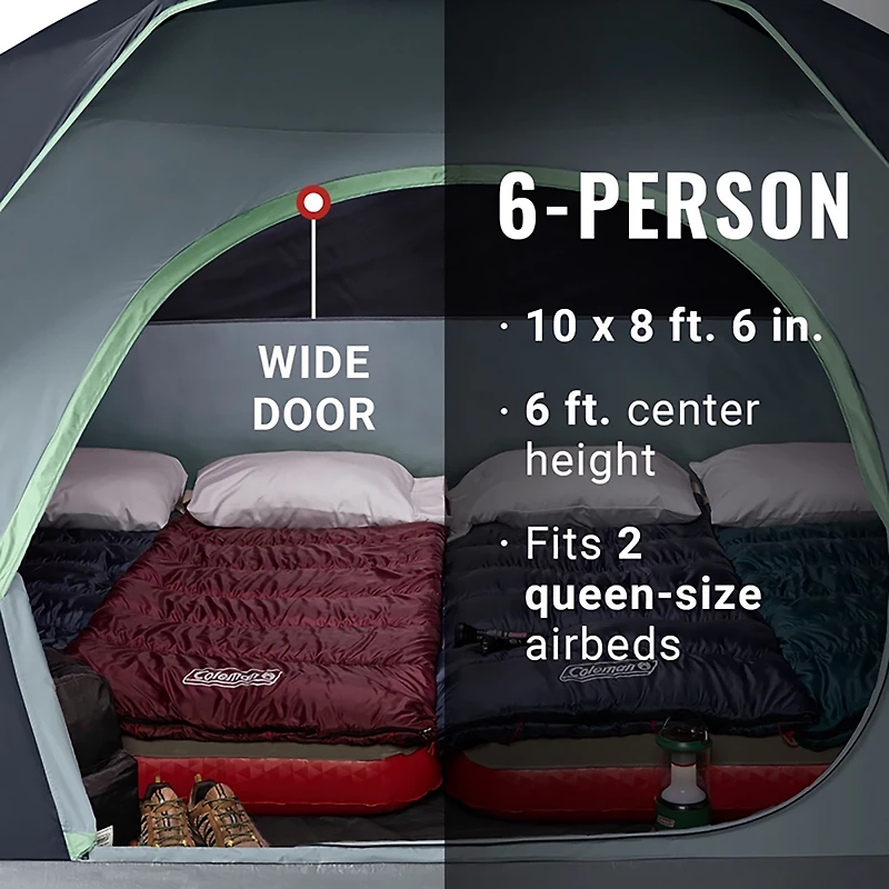 Coleman Skydome -Person Camping Tent