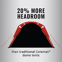 Coleman Dark Room Skydome -Person Camping Tent