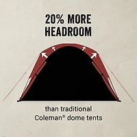 Coleman Skydome 6-Person Camping Tent with Screen Room
