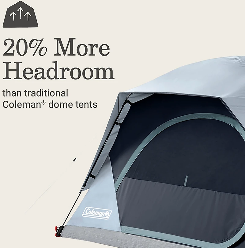 Coleman Skydome 4-Person Camping Tent with LED Lighting