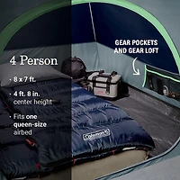 Coleman Skydome 4-Person Camping Tent with LED Lighting