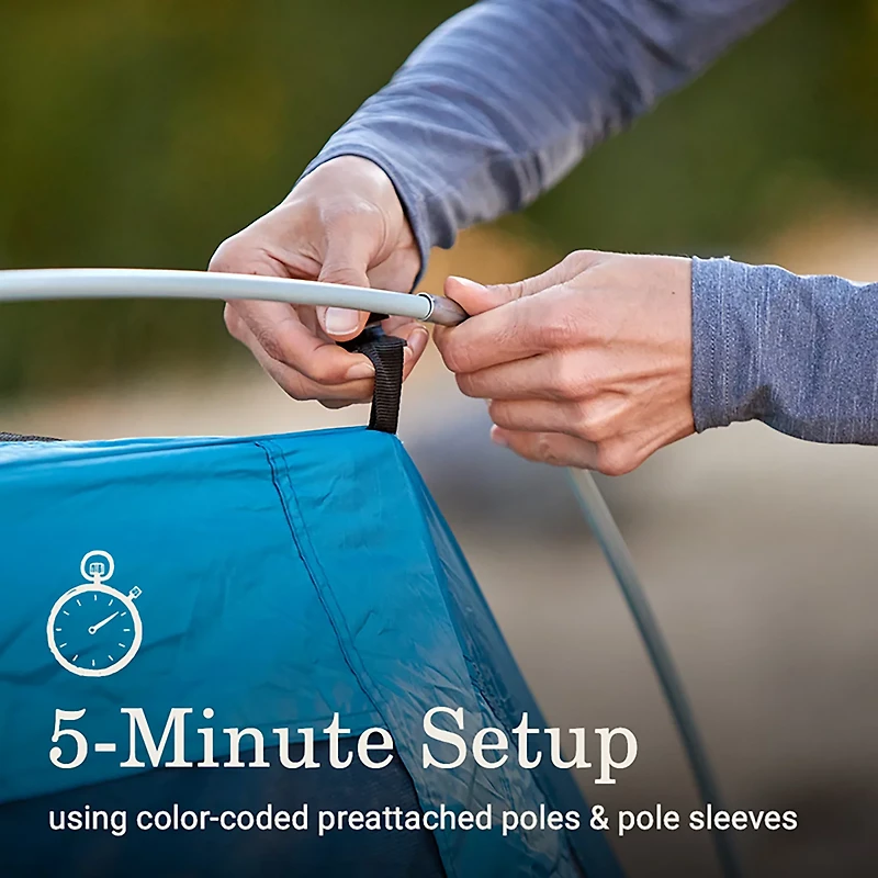 Coleman Skydome 6-Person Screen Room Camping Tent with Dark Room Technology