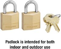 Master Lock Solid Brass Padlocks 2-Pack