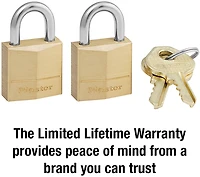 Master Lock Solid Brass Padlocks 2-Pack