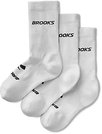 Brooks Run 3 Pack Crew Socks