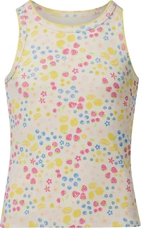 BCG Girls’ Blanket Stitch Printed Rib Tank