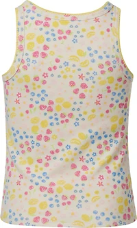 BCG Girls’ Blanket Stitch Printed Rib Tank