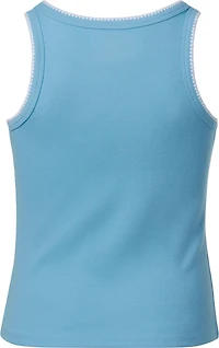 BCG Girls' Blanket Stitch Rib Tank
