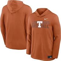 Nike Men's Texas Longhorns Baseball Logo Lightweight Hooded Long Sleeve Top