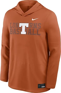 Nike Men's Texas Longhorns Baseball Logo Lightweight Hooded Long Sleeve Top