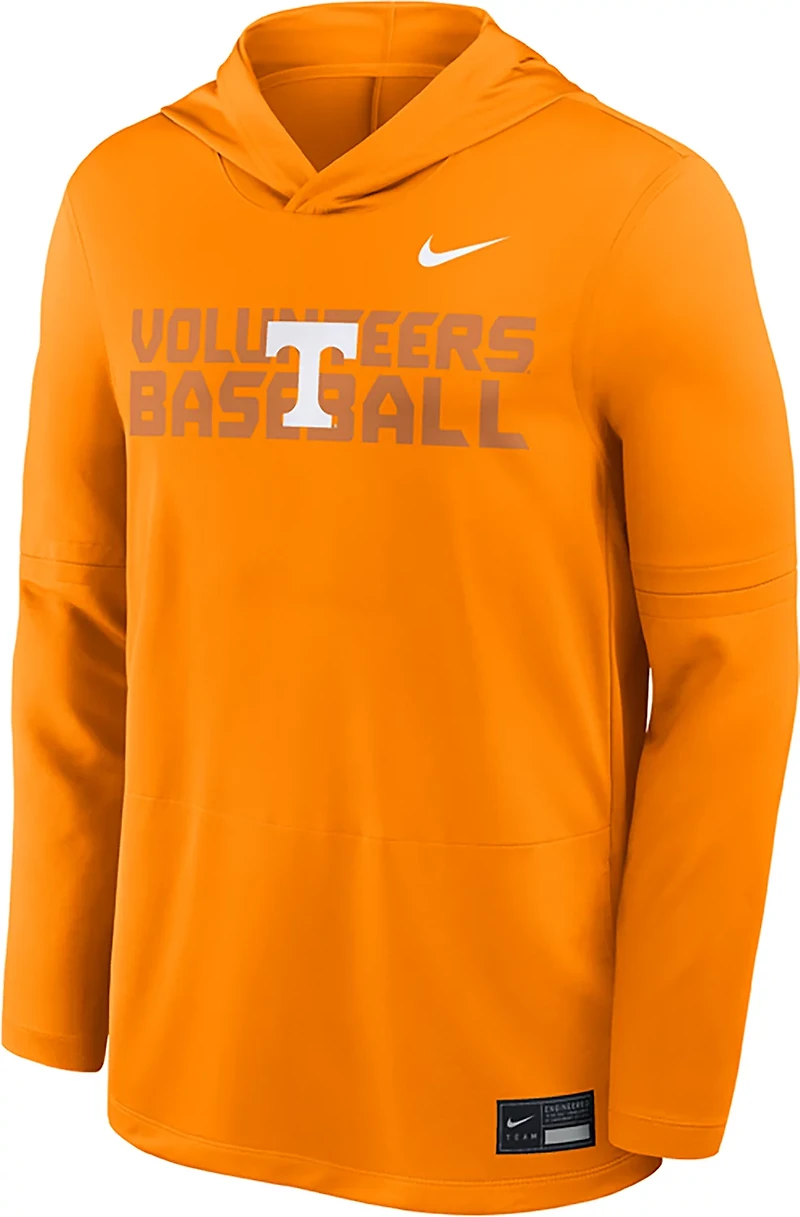 Nike Men's Tennessee Volunteers Baseball Logo Lightweight Hooded Long Sleeve Top