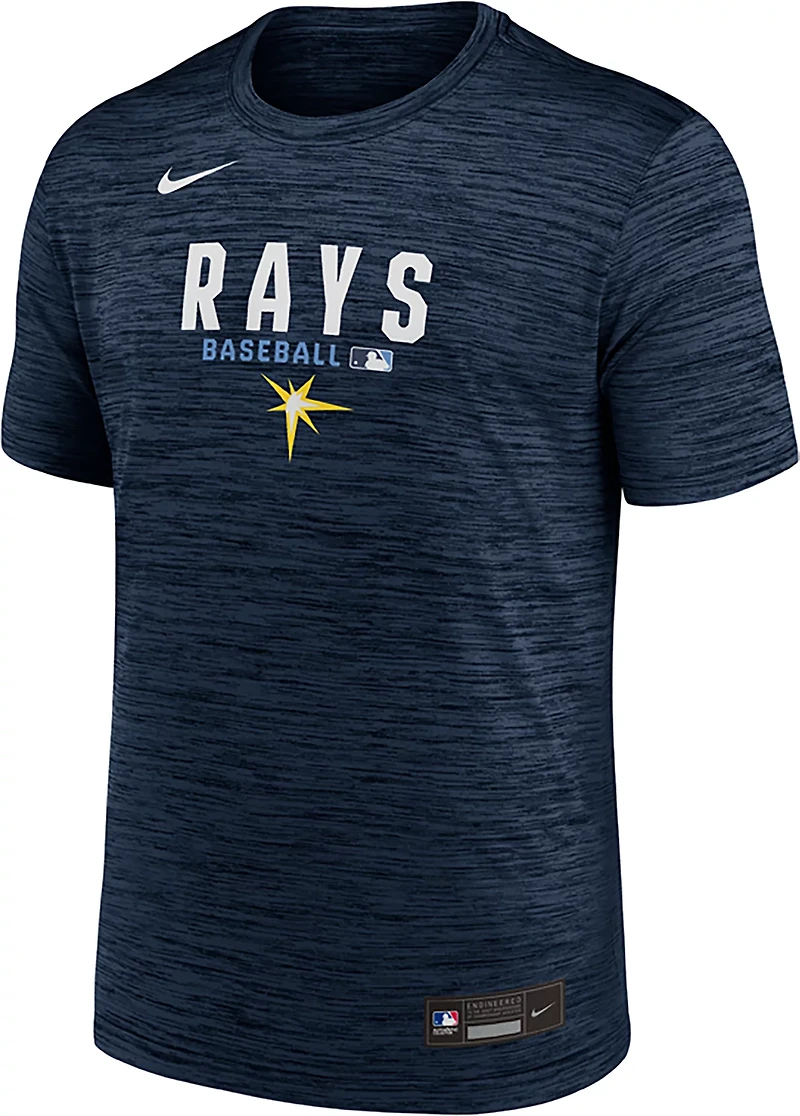 Nike Light Tampa Bay Rays Authentic Collection Velocity Dri-FIT T-Shirt