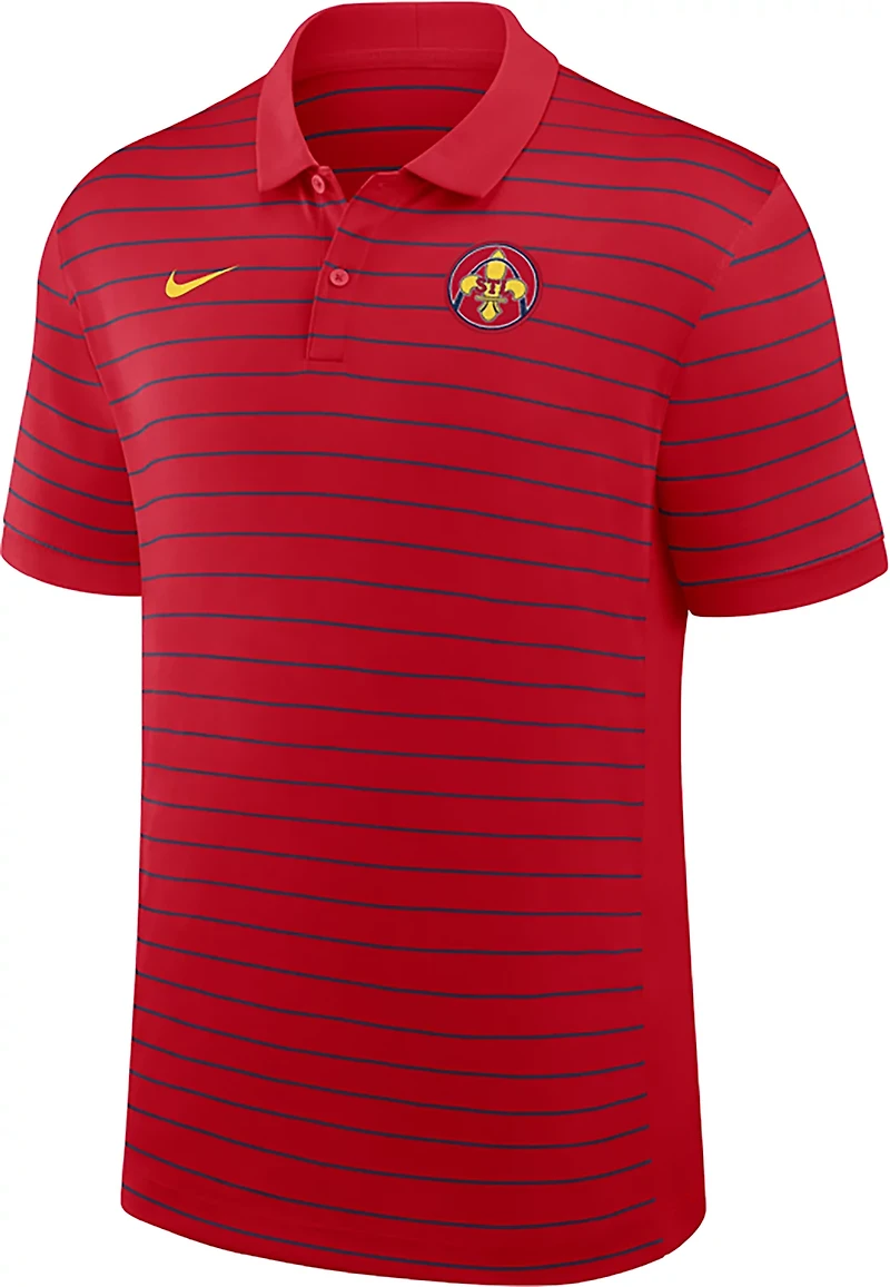 Nike Men's St. Louis Cardinals AC City Connect Victory Striped Polo Shirt