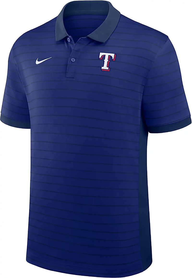 Nike Men's Texas Rangers AC Victory Striped Polo Shirt