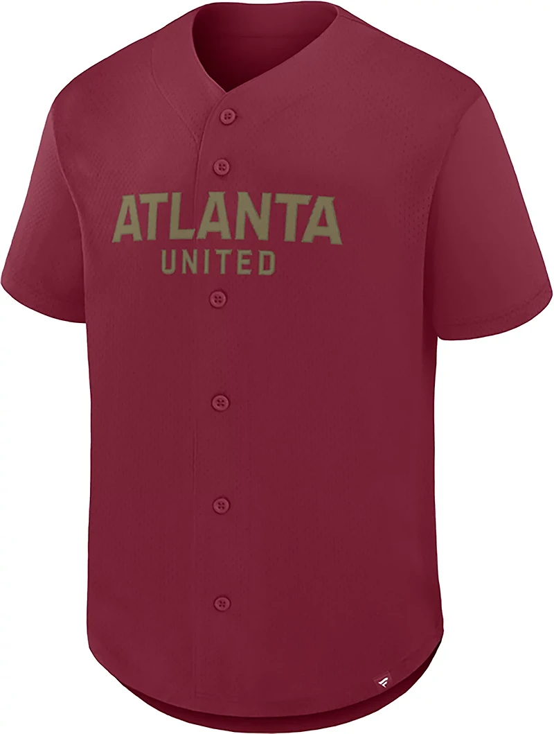 Fanatics Men’s Atlanta United FC Button Down Fashion Jersey
