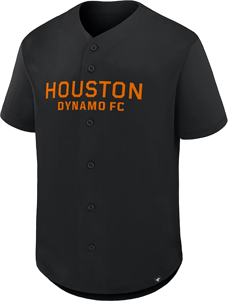 Fanatics Men’s Houston Dynamo Button Down Fashion Jersey