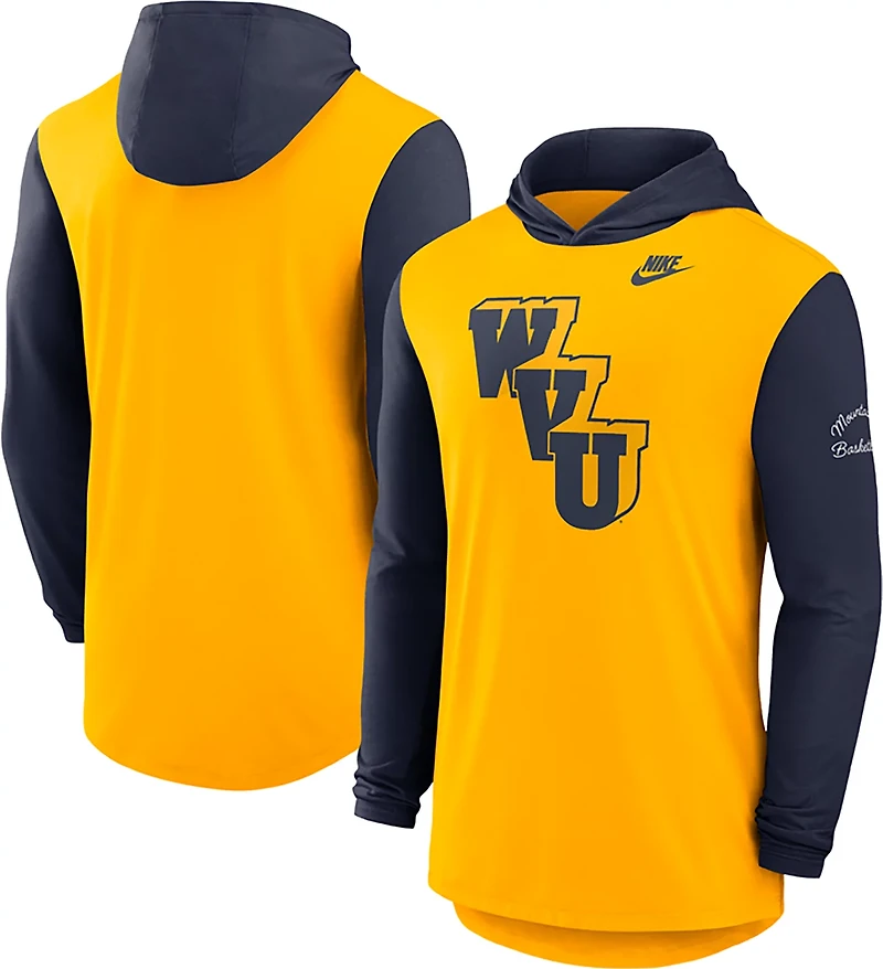 Nike Men's West Virginia Mountaineers Legacy Hooded Long Sleeve T-shirt