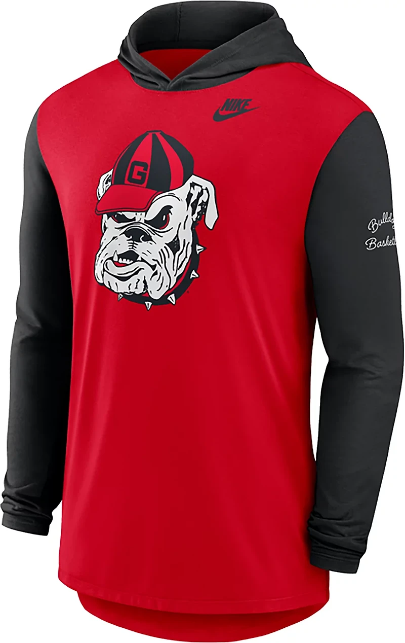 Nike Men's Georgia Bulldogs Legacy Hooded Long Sleeve T-shirt