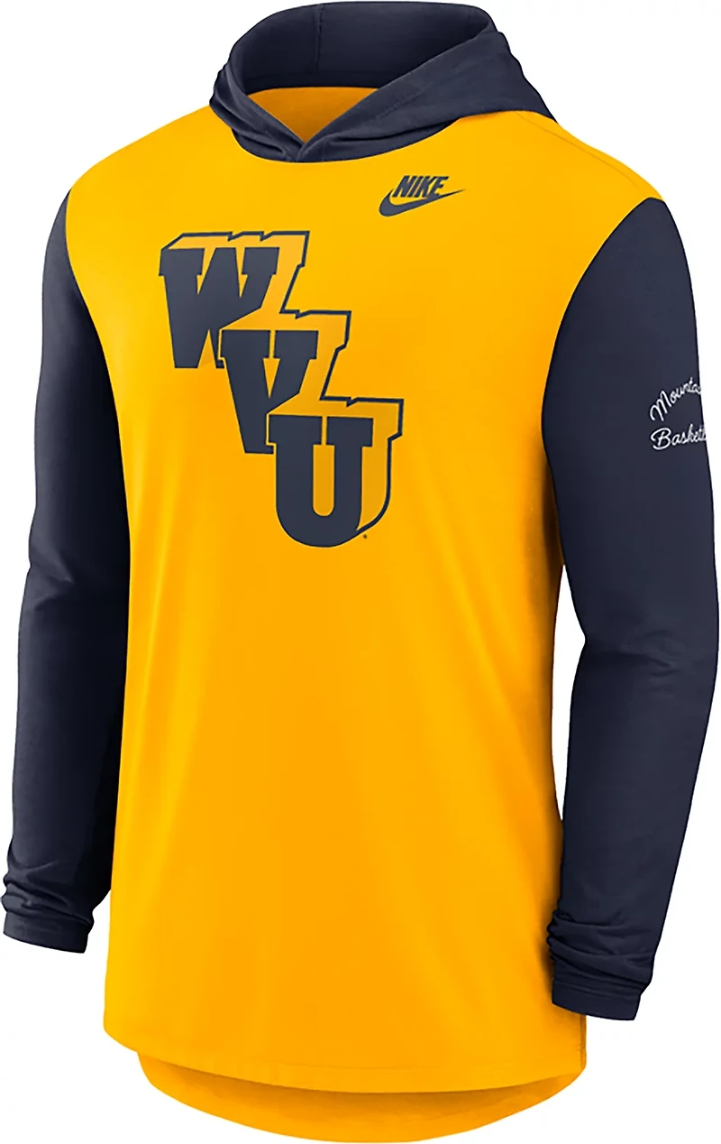 Nike Men's West Virginia Mountaineers Legacy Hooded Long Sleeve T-shirt